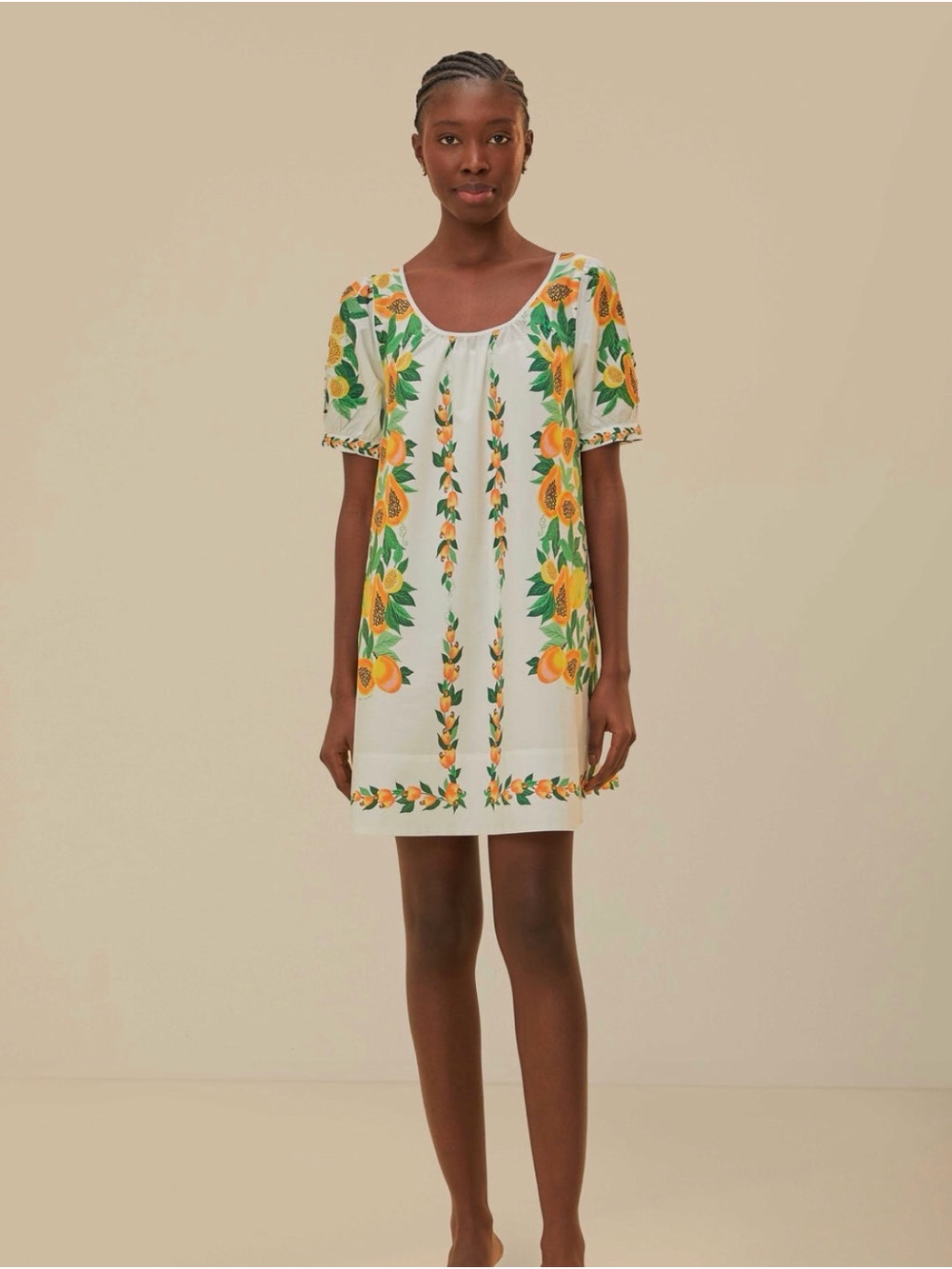 Papaya Salad Mini Dress